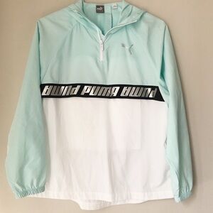 NEW Puma Logo Track Jacket Mint Green Size Small